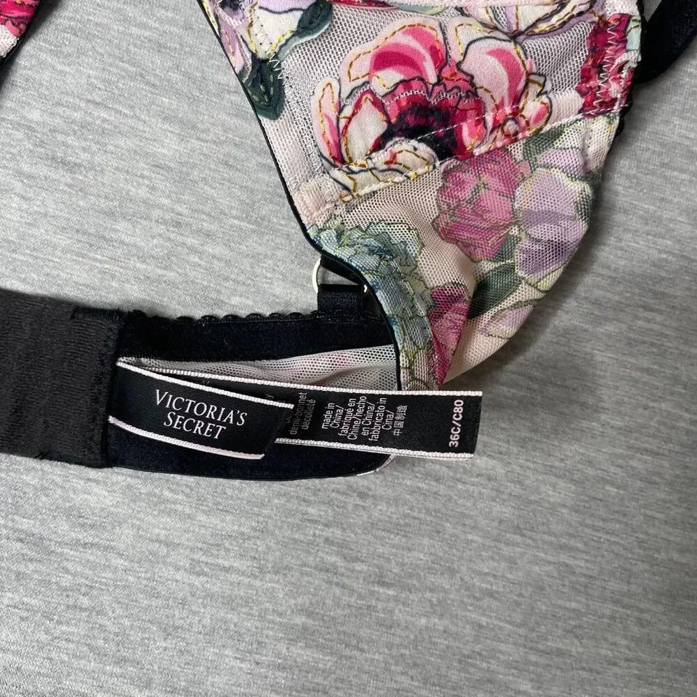 Victoria’s Secret Very Sexy Low Cut Embroidered Unlined Demi Bra - Picture 10 of 12